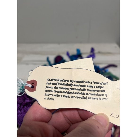 ARTE hand-made scarf NWT - Picture 4 of 6